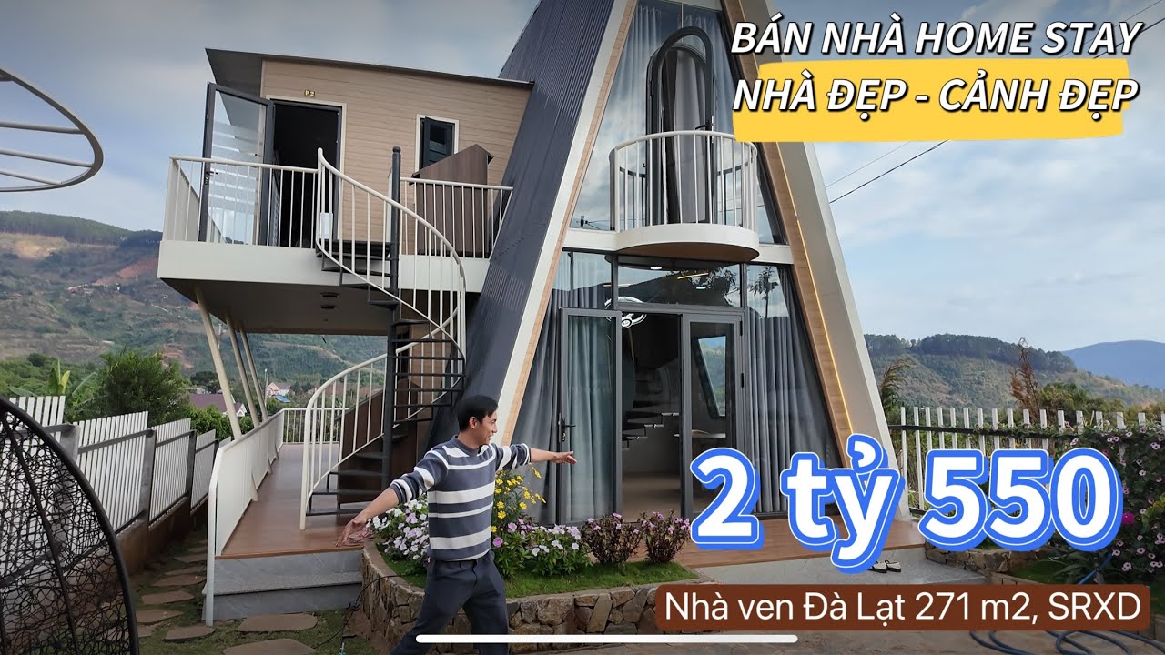 BÁN NHÀ HOME STAY, SRXD, VEN ĐÀ LẠT 2 tỷ 550 triệu