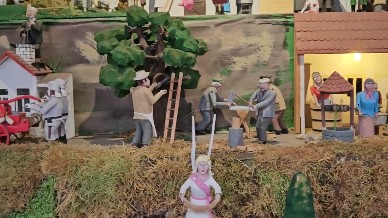 Betlém na Adventních trzích v Litoměřicích, prosinec 2025