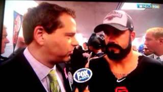 Brian "The Beard" Wilson NLCS Champion Post Game interview on Fox Sports
