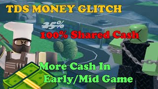 TDS &quot;OP&quot; MONEY GLITCH, 100% Shared Cash, More Cash In Early Game || Tower Defense Simulator