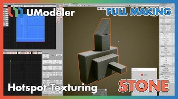 3D Modeling in Unity - Full making video of Hotspot Texturiung Basic 1/2 - Stone