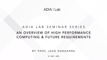 High Performance Computing & Future Requirements By Prof. Jack Dongarra