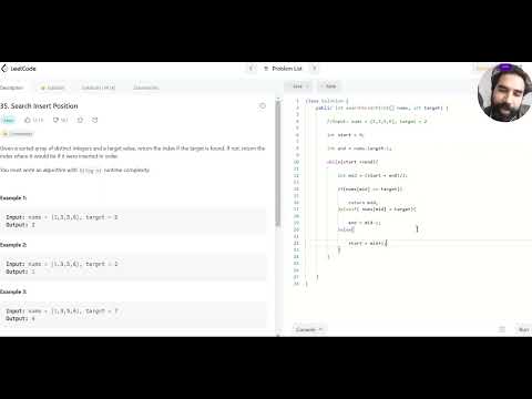 LeetCode 50 Question challenge Search Insert Position | Question12| Hindi