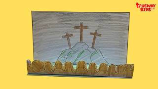Good Friday Sunday School Craft | Calvary Scene Printable