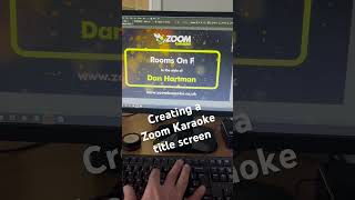 How we make our karaoke songs - creating a Zoom Karaoke title screen #karaoke #karaokesongs