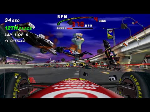 Cart Fury Arcade - Cockpit View  - Jimmy Vasser - Airport Raceway - Full Race