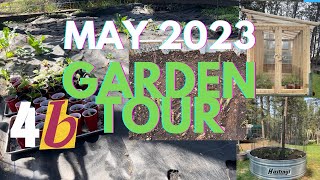 May 2023 Garden Tour Zone 4B #gardening #4b #greenhouse