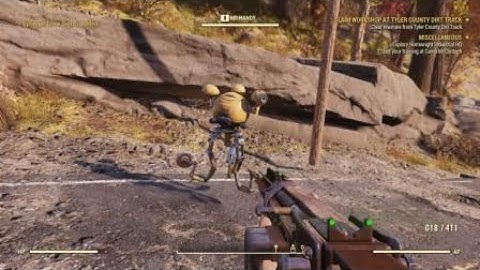 Fallout 76 Random encounter scared MisterHandy