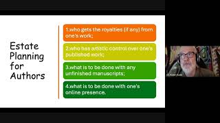 WRITING WHEN YOU’RE DEAD: ESTATE PLANNING FOR AUTHORS with Dr. Robert Runté