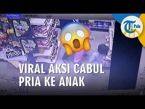 Aksi Pelecehan Pria pada Anak Terekam CCTV di Sebuah Toko