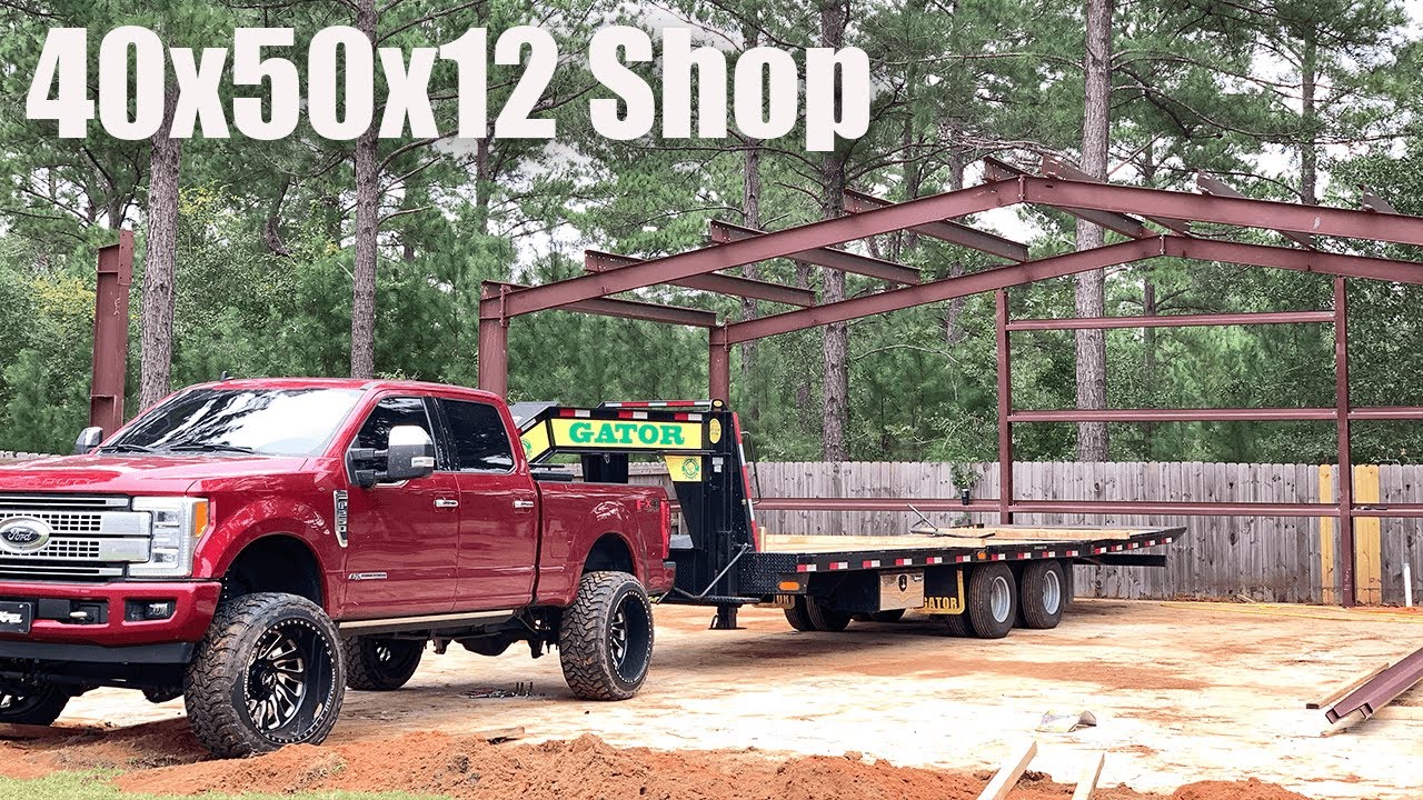 Framing My Dream Workshop Mancave DIY Red Iron Kit YouTube Framing My Dream Workshop Mancave DIY Red Iron Kit YouTube