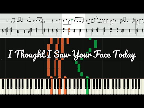 I Thought I Saw Your Face Today piano tutorial thumbnail