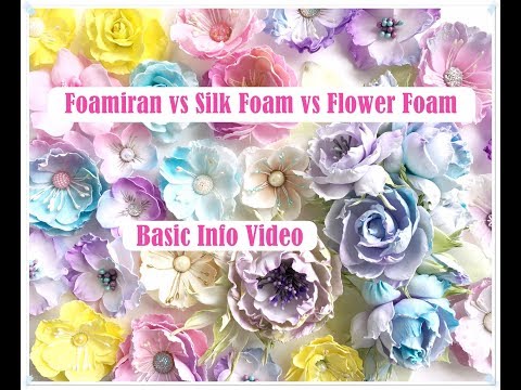 Foamiran vs 실크 폼 vs 꽃 폼 차이점은 무엇입니까? * 에밀리아 시에라잔 *