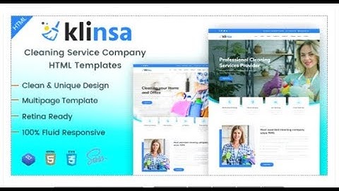 Klinsa - Cleaning Services Company HTML Templates | Themeforest Templates