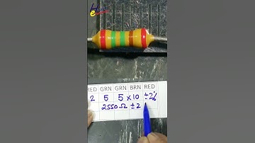 5 Band Resistor Color Code ‘Red Green Green Brown Red’ Explained! #shorts