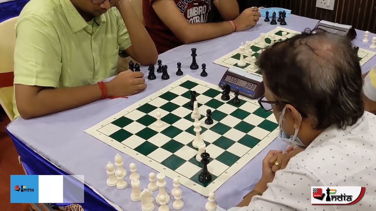 Pawn down in the endgame? No problem, fish for mating nets | GM Mitrabha vs Goutam