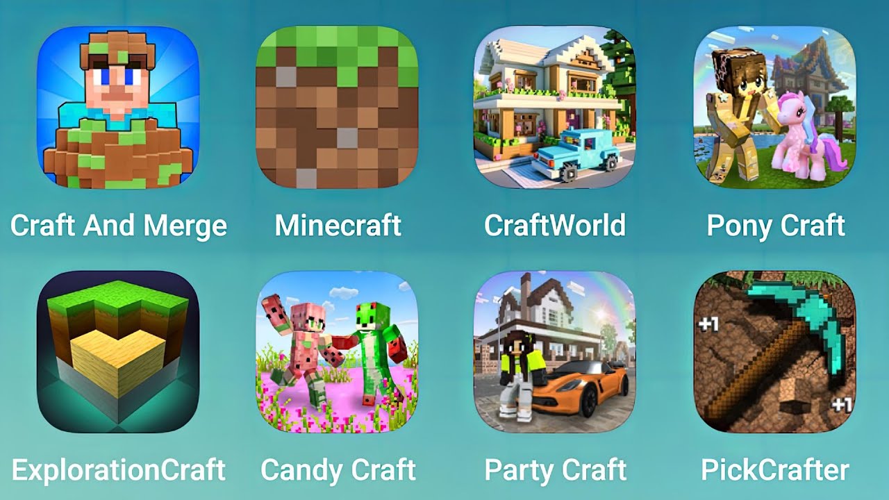 Craft and Merge, Minecraft, CraftWorld, Pony Craft, Exploration Craft ...