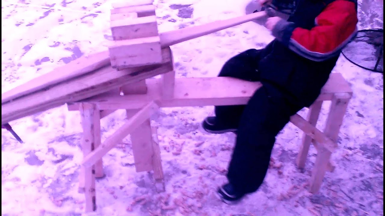 Spoke shaving on shaving horse YouTube