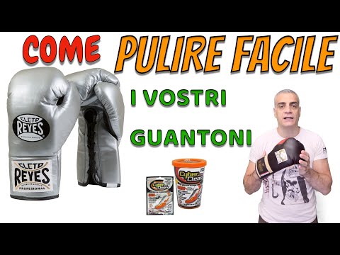 Soluzione su come pulire facilmente i guantoni da boxe , kickboxing e Muay Thai