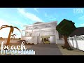 Bloxburg  beach mini mansion 121k no large plot  house build