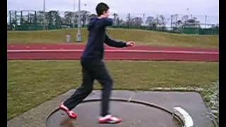 Rotational shot put drills set 1 drill 4 - Run through