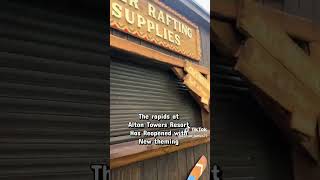 The Congo river rapids back open with new theming #altontowersresort #congoriver #rapids