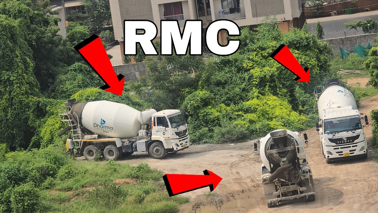 Rmc!Ready Mix Concrete Columns Casting work Building - YouTube