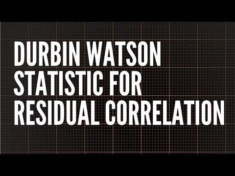 Video: Come si esegue il test di Durbin Watson in Minitab?