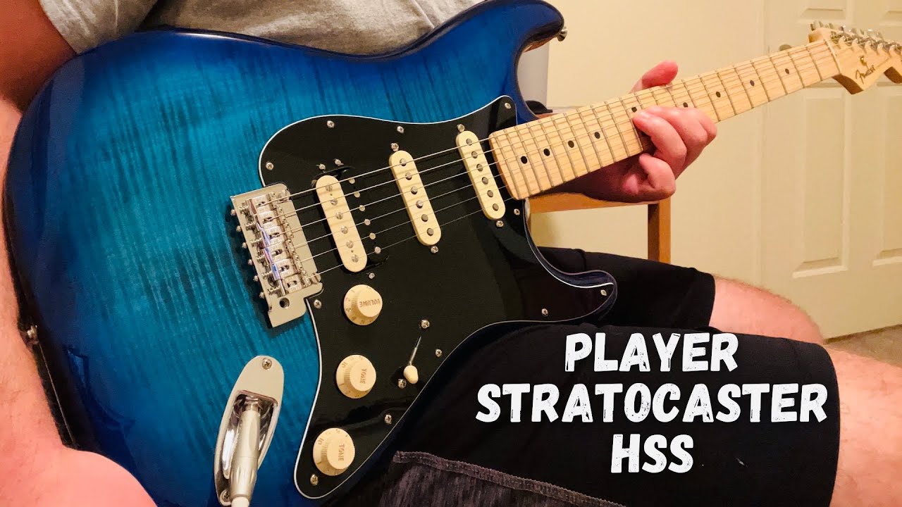 dialect Entertainment button Fender Stratocaster Player HSS Plus Top Review - YouTube