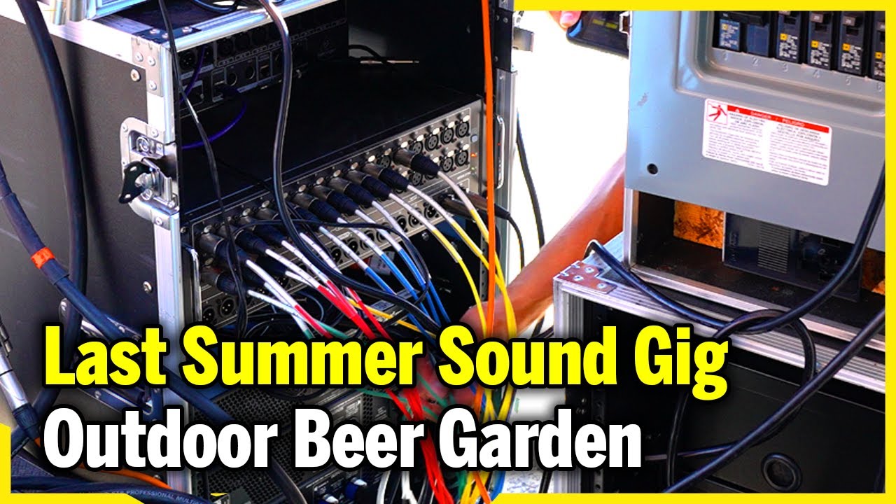 Setting Up For A Carnival Sound Gig