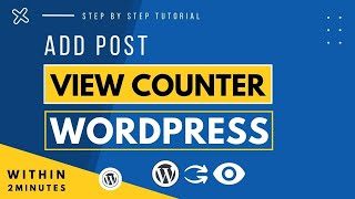 How To Add Post View Counter In WordPress | Post Views Counter WordPress 2026
