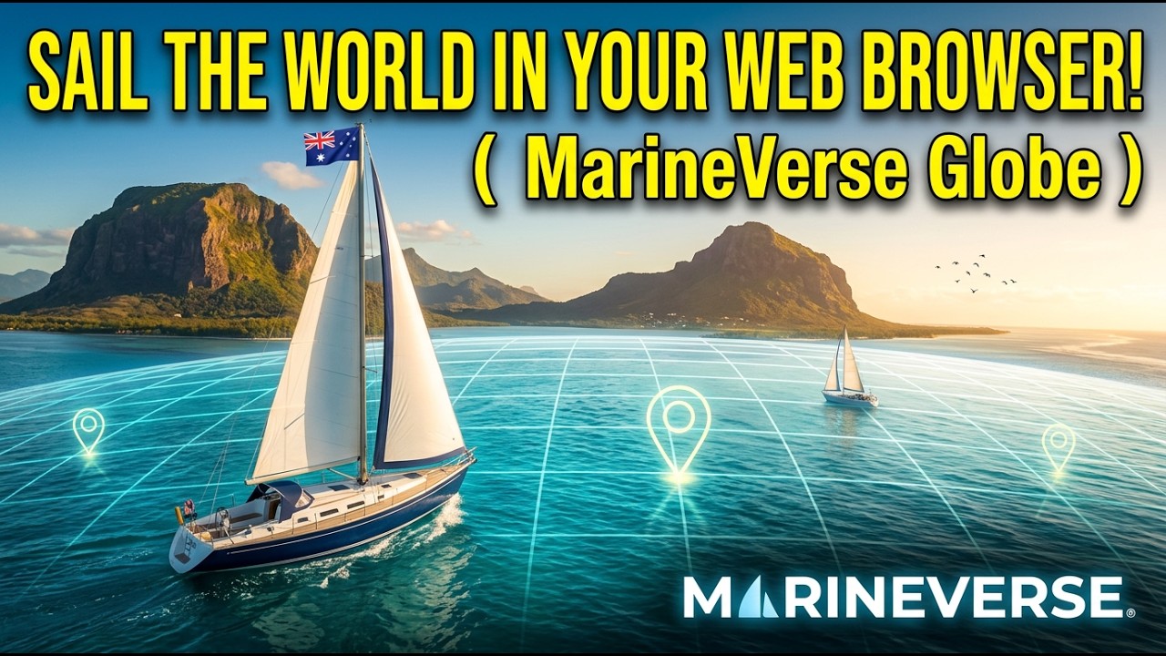⁣Sail the world in your web browser ( MarineVerse Globe )
