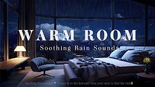 12Hours - Sleeping Music For Deep Sleeping, Relaxing Sleep Music, Soft Rain, Piano Chill | Warm Room