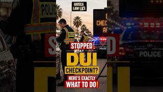 Stopped at a DUI Checkpoint? Here’s Exactly What to Do! #dui