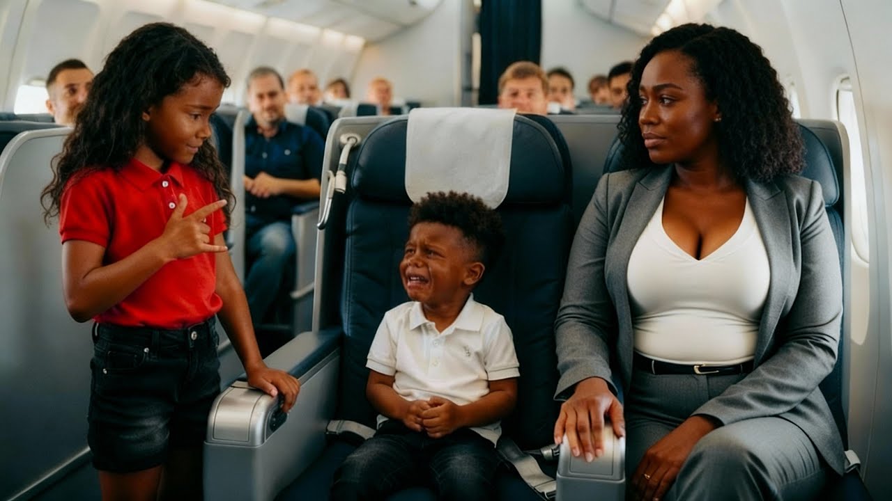 Millionaire's Deaf Son Cried Nonstop On The Plane — Until a Black Little Girl Used Sign Language