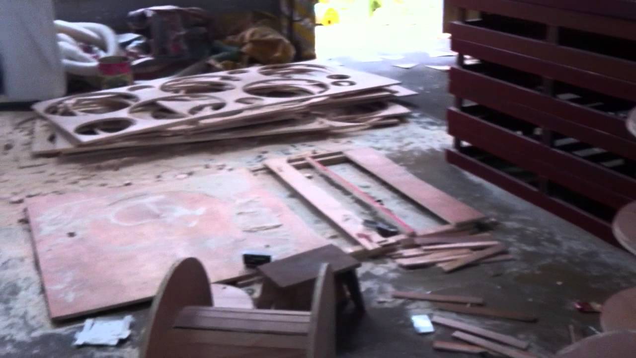 MDF reels plywood spool reel bobbin - YouTube