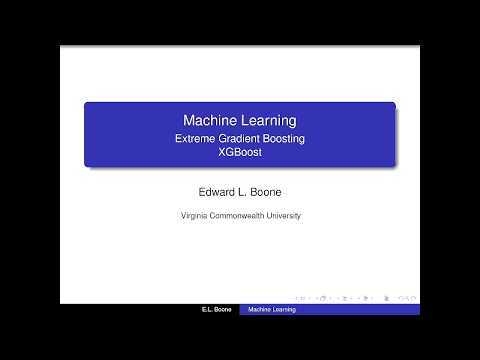 Machine Learning - Extreme Gradient Boosting - XGBoost