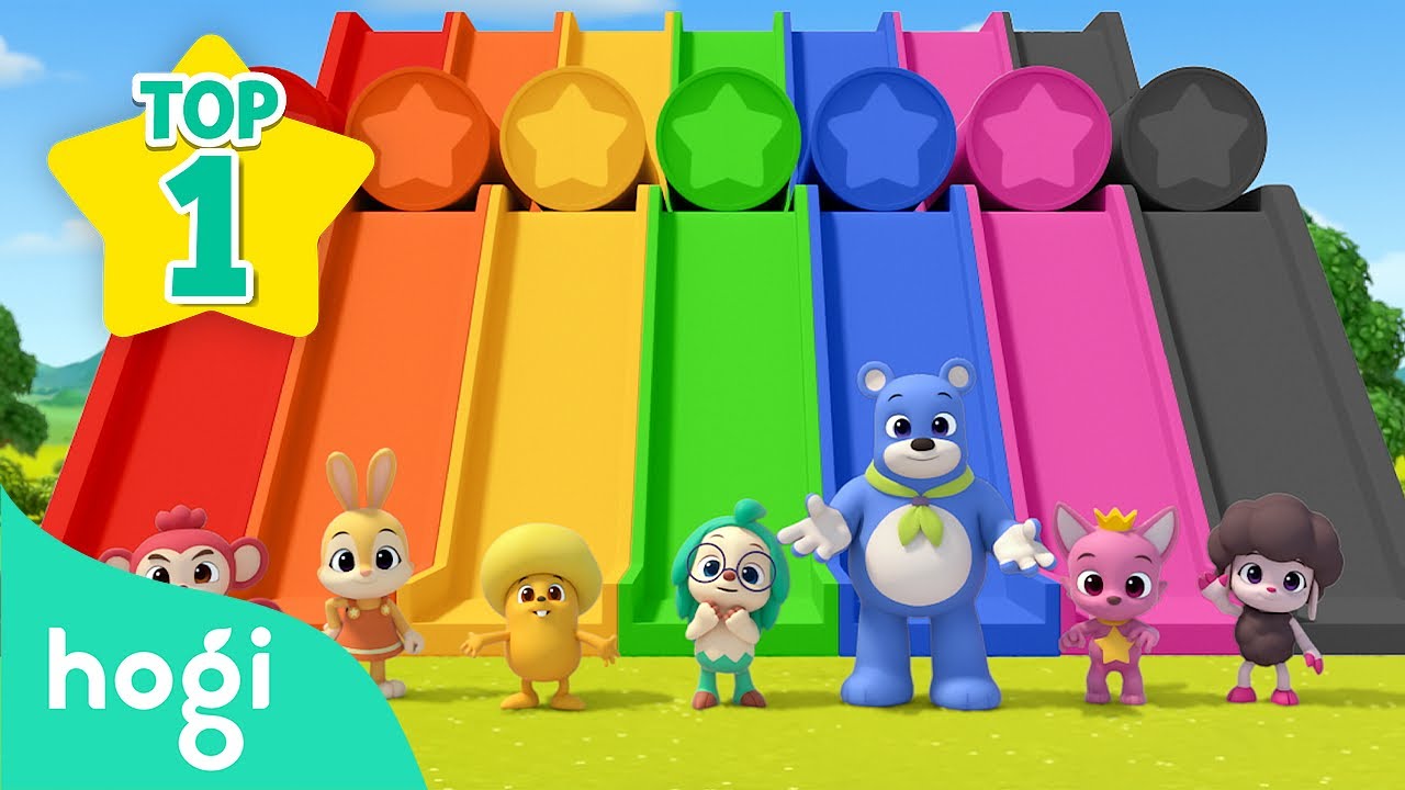 Learn Colors with Slide and More  Compilation  Colors for Kids  Pinkfong  Hogi Nursery Rhymes