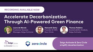 [On-Demand Webinar]: Accelerate Decarbonization Through AI-Powered Green Finance