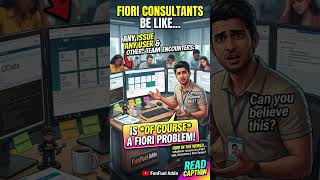 The Unspoken Rule of SAP: It's ALWAYS a Fiori Issue! #youtubeshorts #viral #sap #explorepage