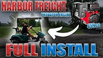 THIS ENGINE SWAP WAS NEXT LEVEL! 459cc EZGO Golf Cart INSTALL!!!