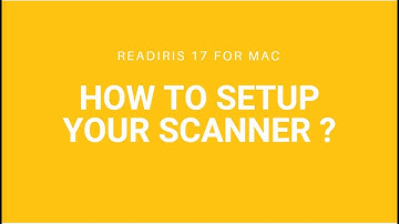 Readiris 17 Mac:  How to setup your scanner?