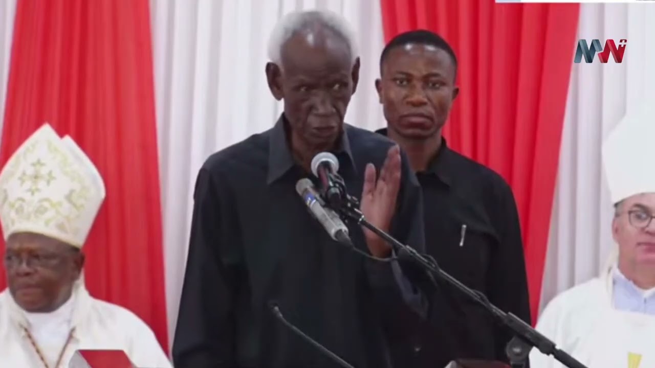 MZEE WARIOBA AMLILIA ASKOFU PENGO, ATOA UJUMBE MZITO KWA VIONGOZI WASASA, 