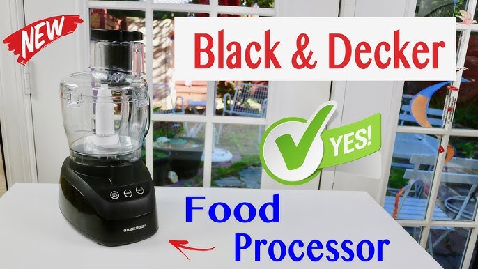 BLACK+DECKER FP1600B 8-Cup Food Processor, Black – Kitchen Hobby
