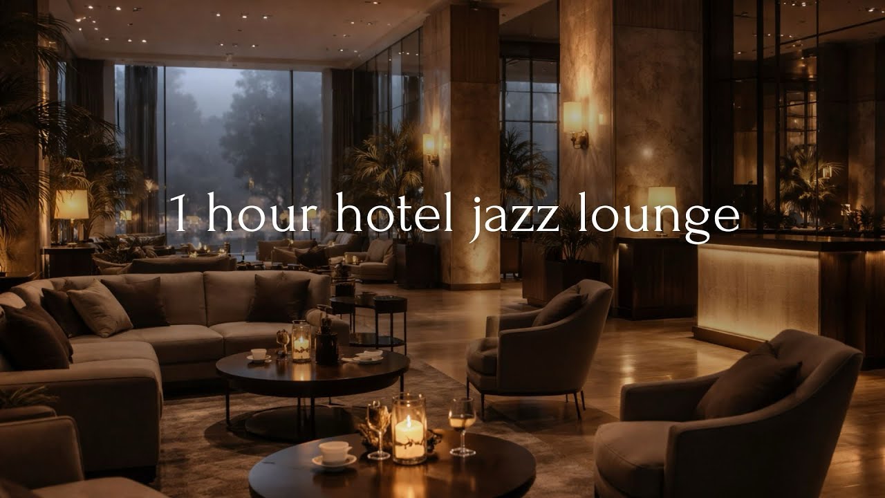 Modern Hotel Jazz Ambience | Calm Lobby Background Music (1 Hour)