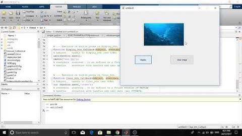 Display and clear image | Matlab GUI using pushbuttons