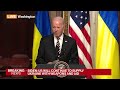 Biden Warns Failure to Aid Ukraine Emboldens Putin’s Ambitions