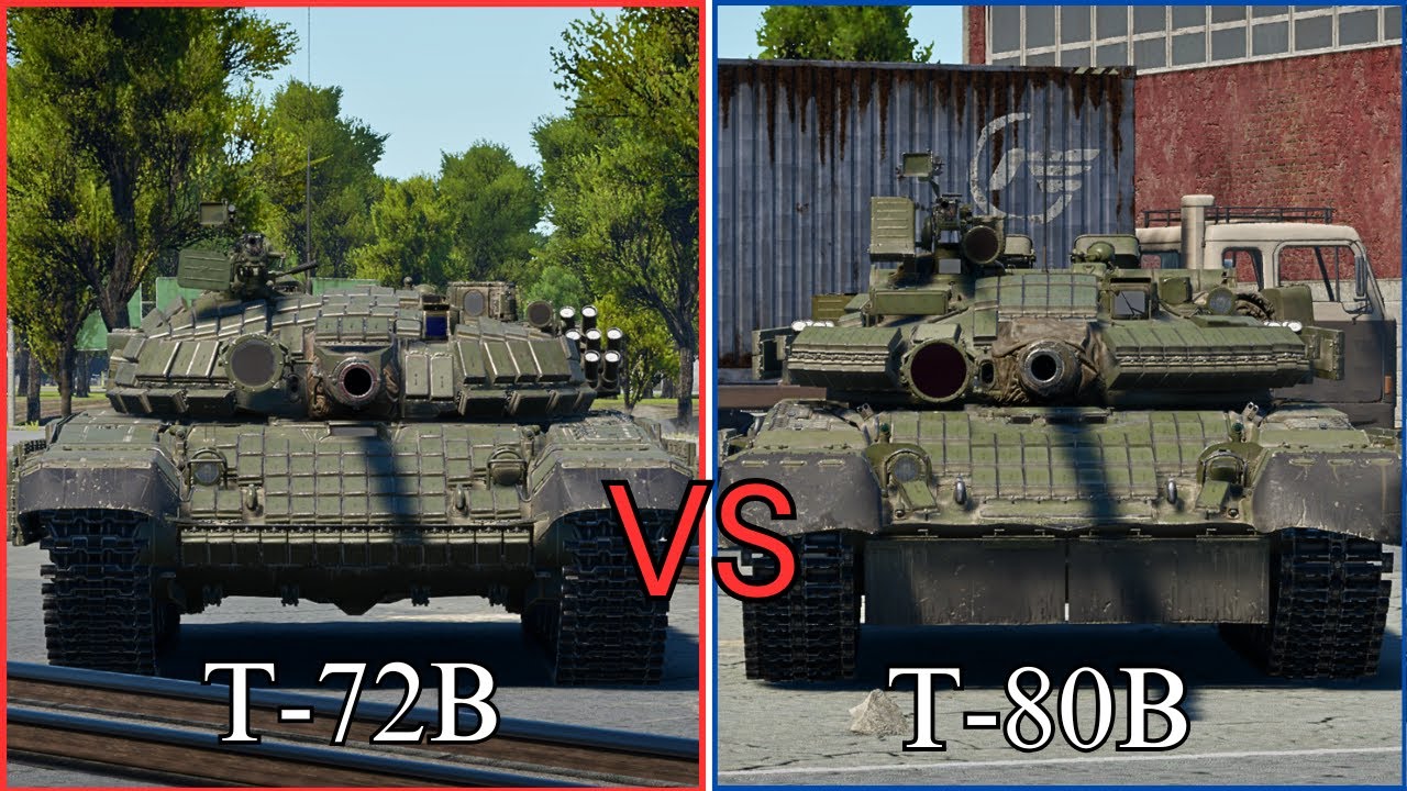 war thunder Comparison T-80B or T-72B