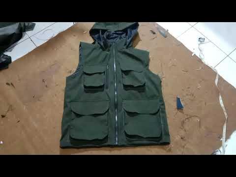 process of making military jacket vest #jackets #vest #sewing  #sewingtutorial #sewingtips 