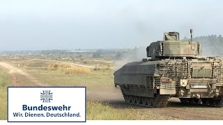 Bundeswehr Infantry Fighting Vehicle (IFV ) in live ammunition exercises - a predator on tracks.